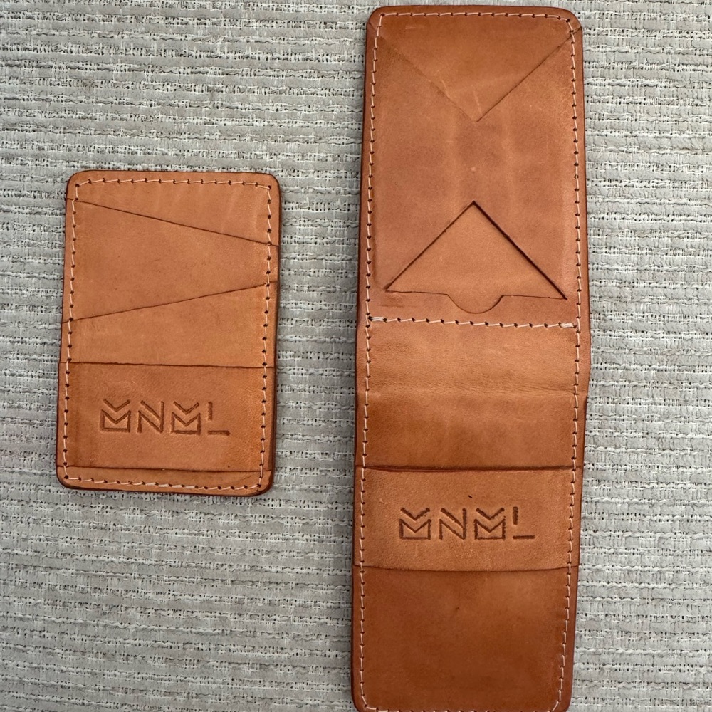 MNML Tan Logo Emblem Accessory (2 piece wallet)